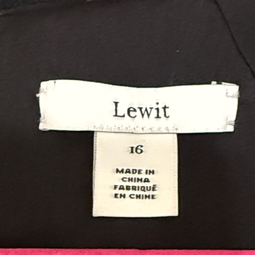 LEWIT woman’s Navy V-Neck casual dress size 16 - Picture 5 of 8